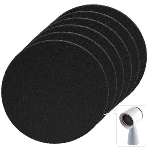 6 Pack Replacement Carbon Filters Compatible with BREETEE Portable Range Hoods, Round 4.7 Inch Charcoal Filter, Effective Odor Control