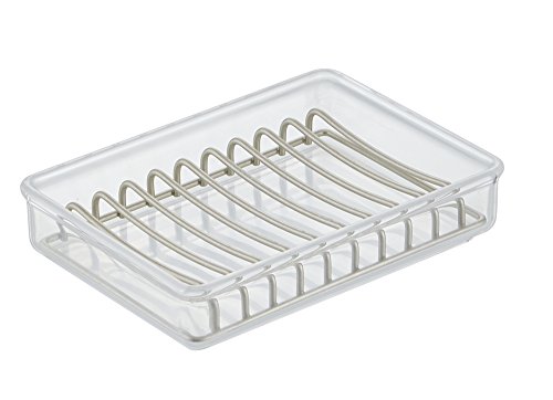 Preisvergleich Produktbild iDesign 48385EU Clarity Seifenschale, durchsichtig / satiniert