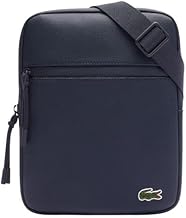 Lacoste Mens Medium LCST Zippered Petit Pique Crossover Bag