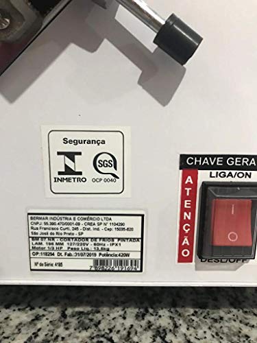 Cortador de Frios Semi Automático Bermar 196 mm Bivolt