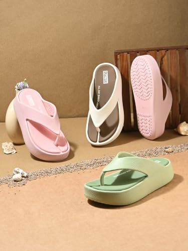 Image of DOCTOR HEALTH SUPER SOFT Women Soft Cushioned Flip Flops | Lightweight Comfort Slippers | Anti-Slip Casual Sandals for Indoor Outdoor Everyday Wear