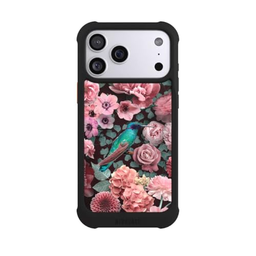 Coque anti-rayures iPhone 17 Pro Max MagSafe NIVOmax oiseau fleur