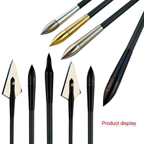 Arrow Insert Adapter Connect Broadheads Arrow Points For Id4.2Mm Shaft Recurve Compound Bow Hunting Archery (Stainless Steel 120Gr) #TOP6