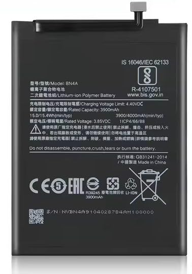 Image of Original BN4A Battery for Redmi Mi Note 7 Pro /Note 7 / Note 7S Battery with 1 Year Warranty****(P107)