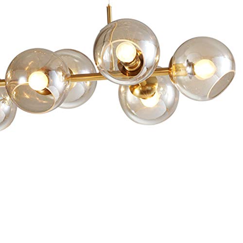 Lampe de Table Industrielle Edison avec Abat-Jour Verre Spoutnik - 4