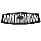 FREEMOTOR802 Compatible with 2014-2017 Infiniti Q50 Front Grille Eau Rouge ER Style Matte Black ABS Plastic