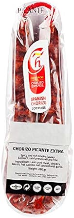 Authentic Spicy Chorizo Hoop 250g - Gluten, Lactose, Preservatives Free