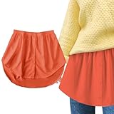✿【Diseño de moda】Falda blusa de mujer con forma de A de moda, que se usa para colocar capas en la parte superior, el vestido camisero falso presenta un diseño elegante con una espalda larga y una parte delantera corta para un atuendo mejor en capas y se puede ajustar según sea necesario.