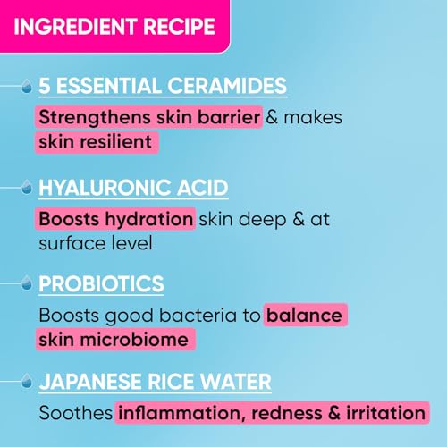 DOT & KEY Barrier Repair + Hydrating Gentle Face Wash With Probiotic|Ceremide Face Wash|Face Wash For Dry Skin,Normal Skin&Sensitive Skin|Gently... - Image 6