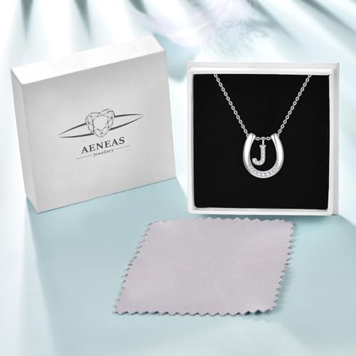 Collier fer à cheval argent 925 avec initiale et zircone AENEAS - 7