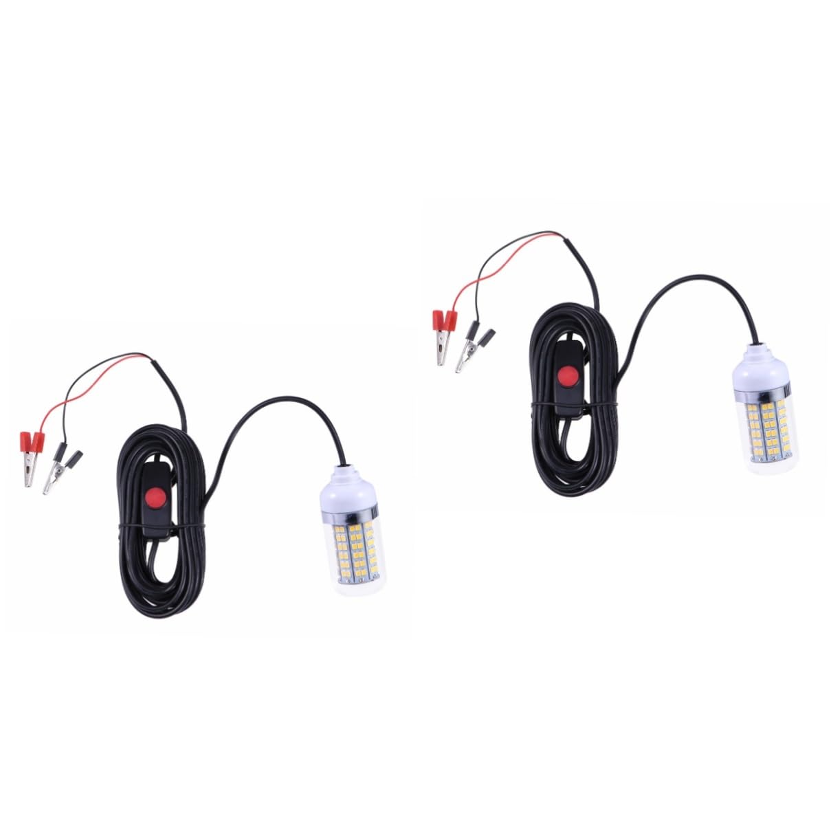 Sosoport 2 Pezzi 108 Luci da Pesca Dc12v/24v 108 LED 2835 Luce Subacquea Verde Lampada per Attirare I Pesci per Esche da Pesca Fish Finder Barche Kayak Canoe