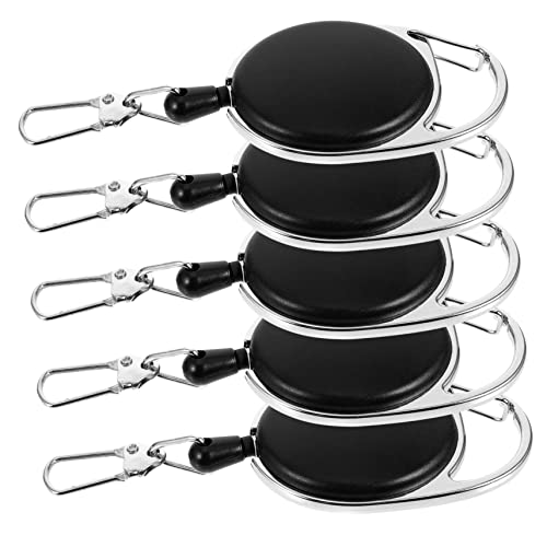 Gadget camping anti-perte avec porte-clés rétractable et mousqueton - 6