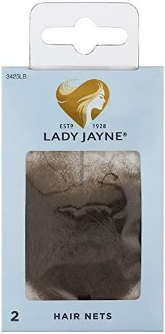 Lady Jayne Hair Net, Light Brown, Pk2