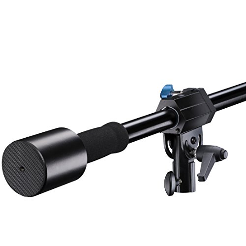 walimex pro Galgenstativ (115 bis 400cm mit 1,5 kg Gegengewicht, Arbeitshöhe 0 bis 400 cm, Stativ mit Federdämpfung, Galgen Auszugselement mit 3 Teleskop Sektionen von 70 bis 183 cm ausziehbar) – Bild 6