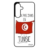 Coque S25 FE Silicone j'peux Pas j'vais en Tunisie Can Coupe du Monde Drapeau Tunisien Football Pas Cher Smartphone pour Samsung Galaxy