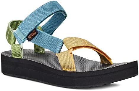 Teva Women's Midform Universal Sandal, Metallic Blue Multi, 8 | Image 3