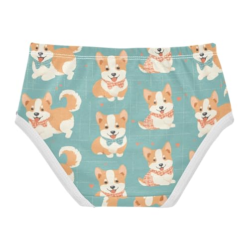Wusikd French Bulldog Girls' Underwear Cotton Girls Briefs Soft Toddler Underwear 2T2