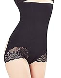 Coswe Women Body Shaper High Waist Butt Lifter Tummy Control Panty Slim Waist Trainer(Black, S/M)