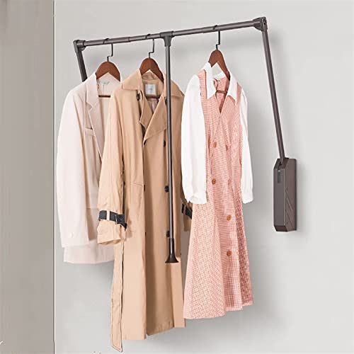 Rail d'armoire rétractable et extensible pour optimiser le rangement des vêtements - 4