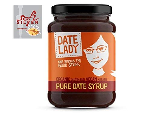 Date Lady Organic Date Syrup 12 Ounce Glass Jar | Vegan, Paleo, Gluten-free & Kosher (2-Pack)