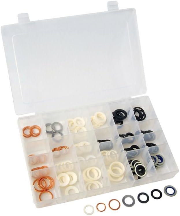 Part Synergy Replacement for 120-piece Oil Drain Plug Gasket Set