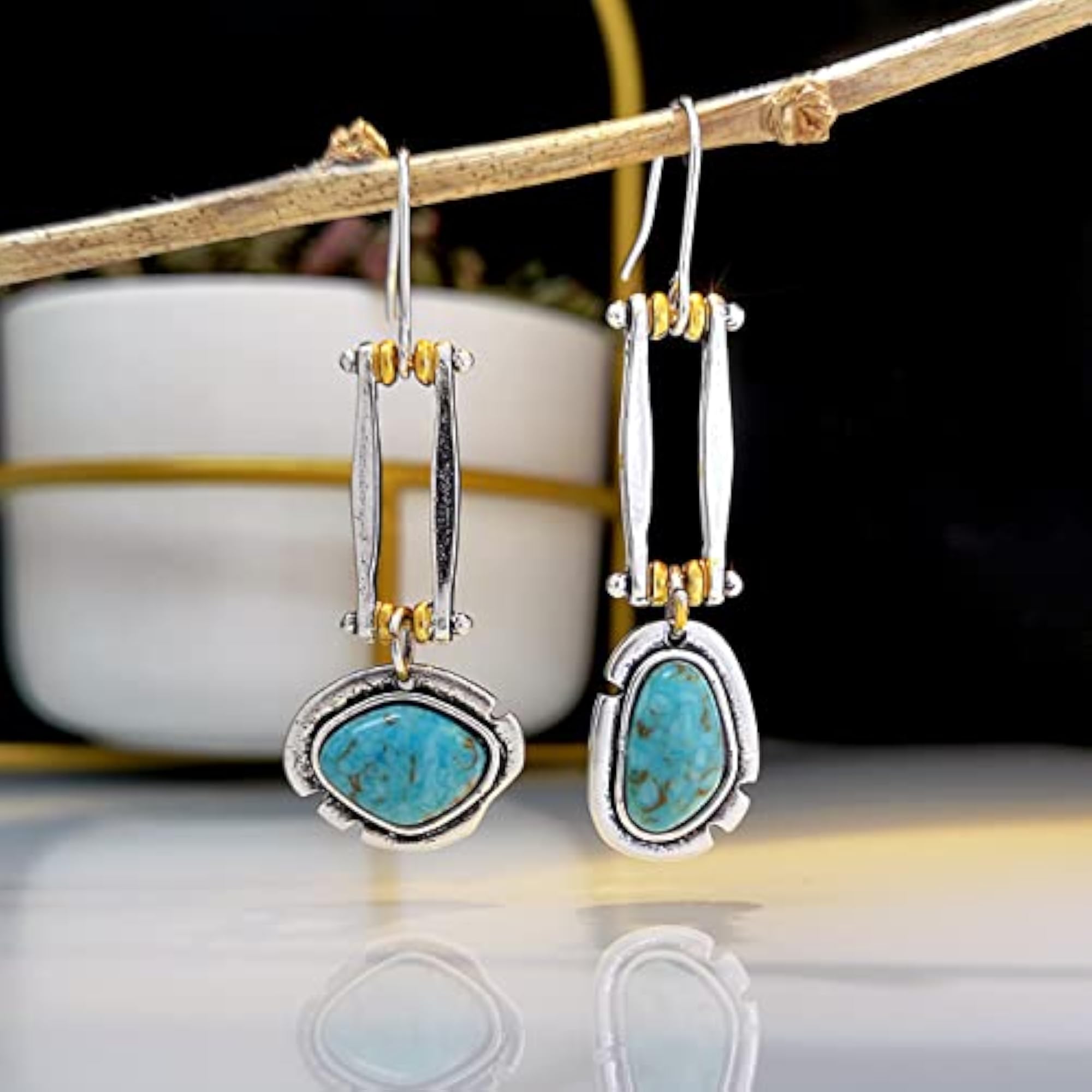 Mismatched Silver Geometric Earrings Set