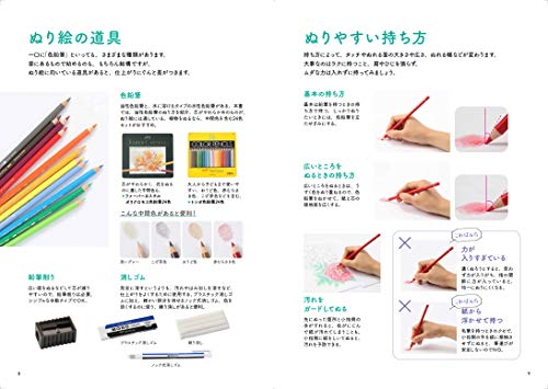 日本文芸社 12ヵ月の花々 ぬり絵