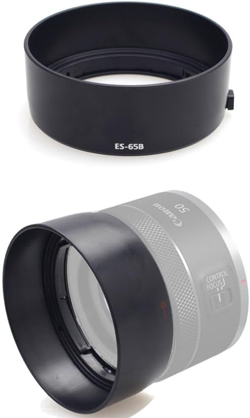 Amazon | ES-65B レンズフード Canon 向け RF 50mm F1.8 STM レンズ 用 ES-65B 互換 キヤノン ...