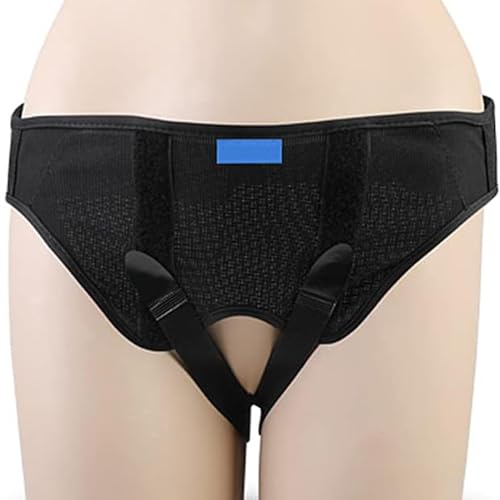 Braguero para hernia de compresión ajustable y doble para reducir molestias en talla L