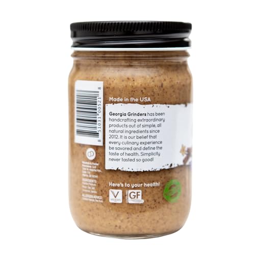 Image of Georgia Grinders Cinnamon Vanilla Pecan-Peanut Butter Blend, Non-GMO, Gluten Free, No Palm Oil, No Added Sugar, Vegan Friendly, 12 Ounce (1 Pack)