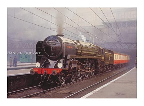 70000 Britannia British Railways Railway Steam Train Locomotive Birthday Card