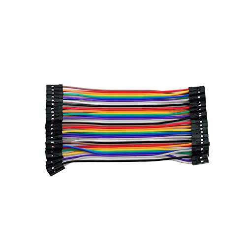 Image of 240pcs Multicolored Jumper Ribbon Cables 20cm 10cm Breadboard Prototyping Wires 40pin M-M, 40pin M-F, 40pin F-F Jumper Wire Kit for Arduino DIY Project (8 inch and 4 inch)