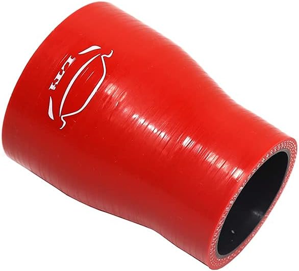 LTI Universal 4-Ply Reinforced High Performance 1.5" to 2" ID Straight Reducer Silicone Hose Coupler 38mm to 51mm(1.5"-2" RED)