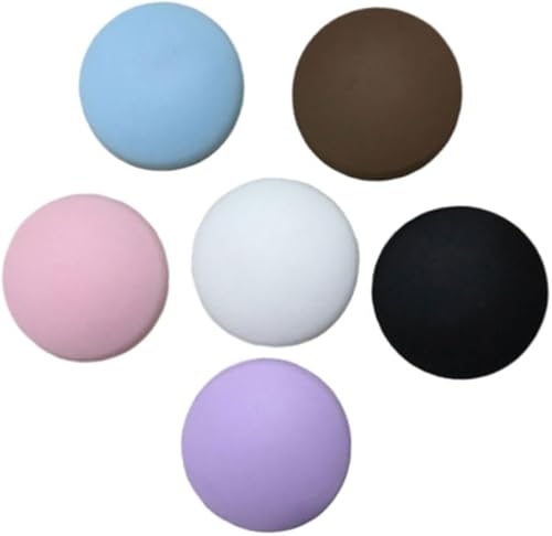 Garneck 6 piezas de parachoques de puerta gruesa para puerta, parachoques de pared para puertas, manijas de puerta redondas, manijas de puerta de