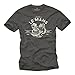 Produktbild Vintage Motorrad T-Shirt Herren- Le Mans Guzzi Motor - Geschenke für Motorradfahrer grau L