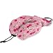QMIN - Cuscino da viaggio con fiori di ciliegio Sakura in memory foam, cuscino da collo ergonomico a forma di U, kit da viaggio per aerei, treno