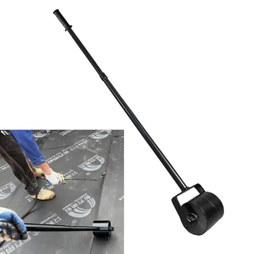 Heavy Duty Roof Seam Roller for Roofing PVC TPO EPDM Membrane 52 Long Handle Roller Tool (13lbs)