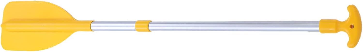 Kayak Paddle, Adjustable Shaft 65cm to 110.5cm, Contoured Non Slip Handle, Leakproof Water Spray Design, for Poolside & Water Play