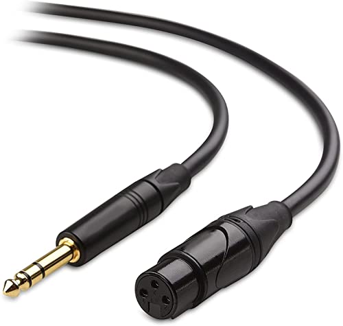 Cabo P10 Stereo/XLR Femea 3 Metros Balanceado Microfone U118