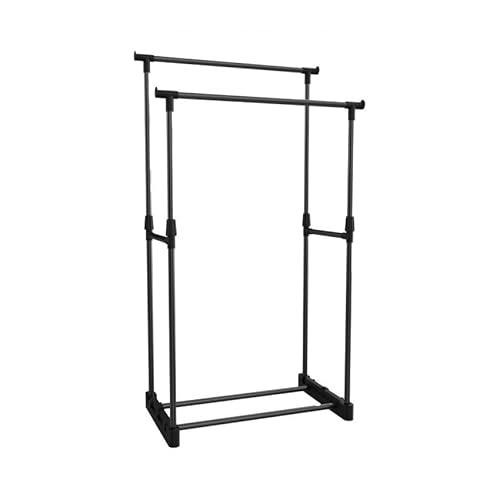 THINIA HOME Burro Perchero Doble Negro 77x39x157cm - imagen 2