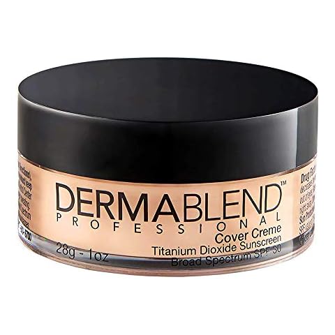 Dermablend Cover Creme Full Coverage Foundation with SPF 30, 15C Cool Beige, 1 oz. Cover