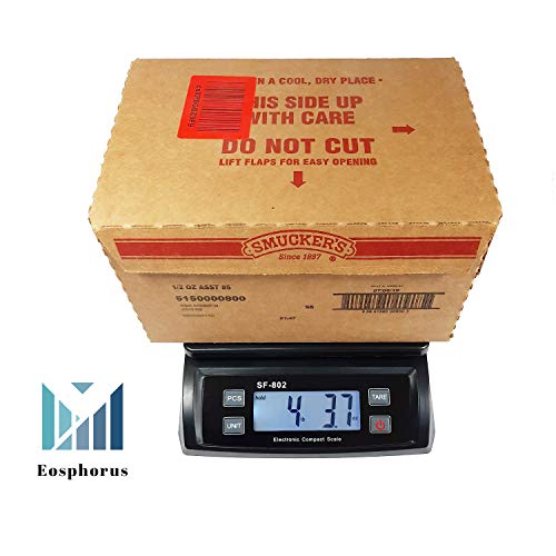 66 LB (30 KG) Digital Postal Scale Shipping Packages Parcel Weighing Multifunctional Balance Accuracy Precision with USB Charger AC/DC Adapter, Large Base, Counting Function for UPS USPS