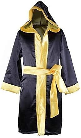 Kids Boxing Costume, Hooded Robe with Shorts, Large