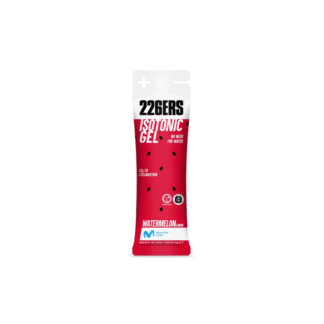 226ERS Isotonic Gel, Gel isotonico sportivo ciclodestrina, anguria, 24 x 68 g