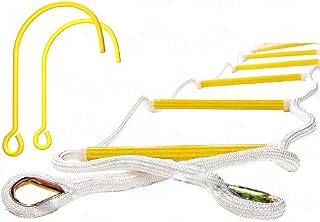 ISOP Fire Escape Ladder for Second Story Windows 13ft Weather Resistant Safety Rope