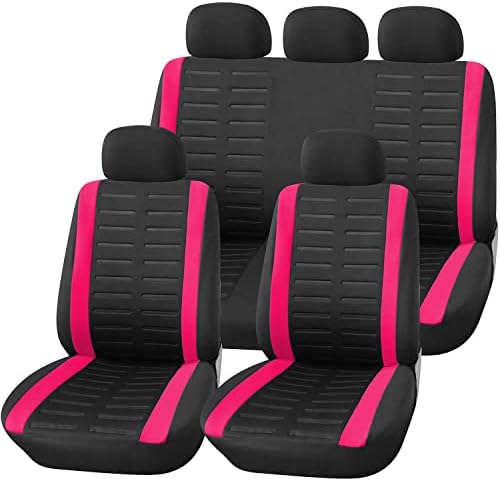 Upgrade4cars zestaw pokrowców na siedzenia samochodowe uniwersalne pokrowce na siedzenia samochodowe czarno-szare z podzielnym wnętrzem akcesoriów samochodowych na tylne siedzenie