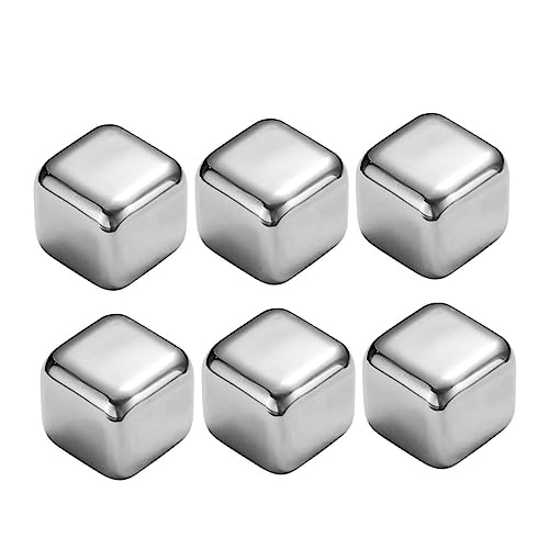 iplusmile 6piezas Tarta De Hielo Reusable Resistente Al Desgaste para Whisky Cubitos De Hielo Hogar Piedras para Vino y Whisky