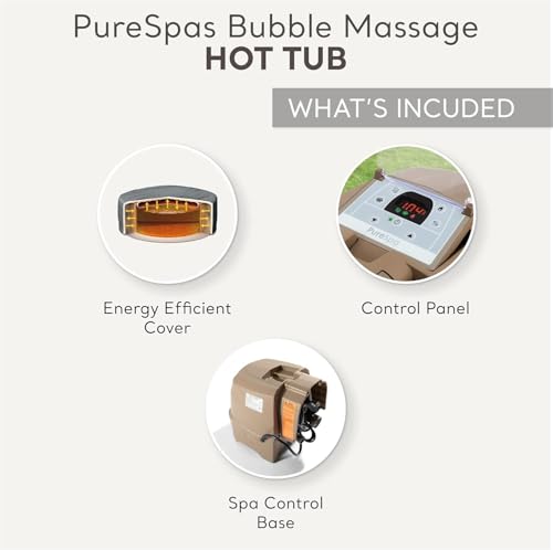 INTEX 28427EH PureSpa Bubble Massage Spa Set Outdoor Inflatable Portable Hot Tub, Includes Energy Efficient Spa Cover, Saltwater System Ready, 6 Person, 85in x 28in by Intex - Image 6