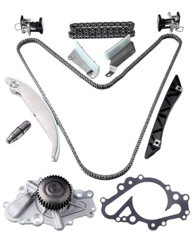 SCITOO Engine Timing Chain Kit with Water Pump - TK1116A AW6217 Fit For 08 for Chrysler 300 2.7L 08 for Chrysler Sebring 2.7L 08 for Dodge Avenger 2.7L 08 for Dodge Charger 2.7L 08 for Dodge Magnum