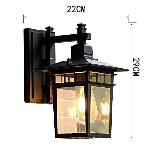 Lampe murale imperméable style vintage industrie pour éclairage extérieur jardin - 7